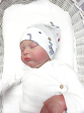 Afbeelding in Gallery-weergave laden, New Born Set Dino (2-delig) Broekje en Mutsje