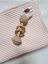 Afbeelding in Gallery-weergave laden, Deken Wafelstof &amp; Cotton Fleece Licht Roze
