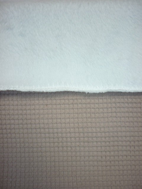 Deken Teddy Wafelstof Donker Beige