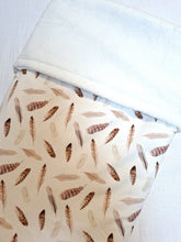 Afbeelding in Gallery-weergave laden, Wiegdeken Jersey &amp; Teddy Veren  Offwhite
