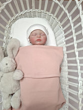 Afbeelding in Gallery-weergave laden, Deken Kinderwagen Tricot Wafel Enkel Laags Roze

