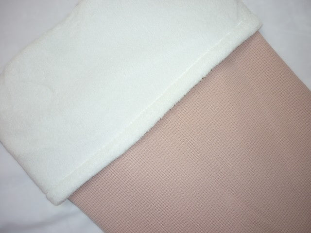 Deken Teddy Tricot Wafel Roze