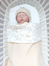 Afbeelding in Gallery-weergave laden, Deken Kinderwagen Tricot Wafel Licht Beige Cottonsoft Wilgentak
