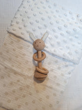 Afbeelding in Gallery-weergave laden, Oogappel Kinderwagendeken Gold Dots Offwhite - Cottonsoft &amp; Minky Fleece

