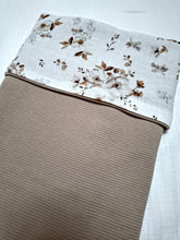 Afbeelding in Gallery-weergave laden, Kinderwagendeken Jasmijn Tricot Wafelstof &amp; Hydrofiel Donker Beige
