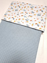 Afbeelding in Gallery-weergave laden, Kinderwagendeken Vogeltjes Wafelstof &amp; Katoen Blauw
