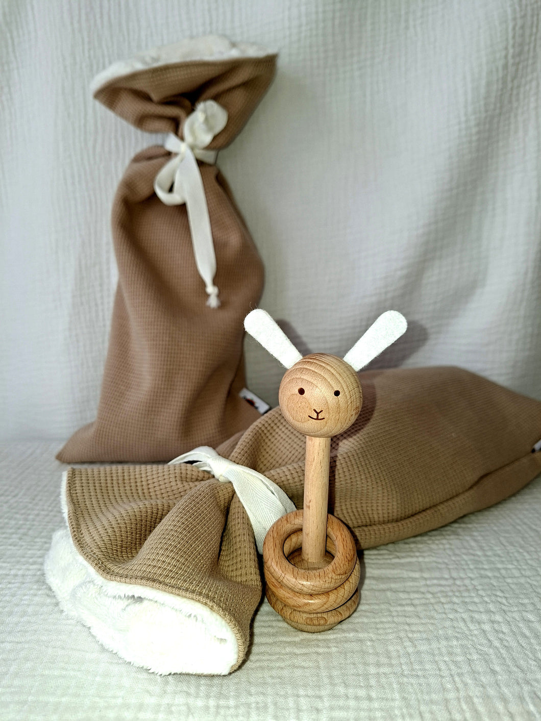 Kruikenzak Set Donker Beige