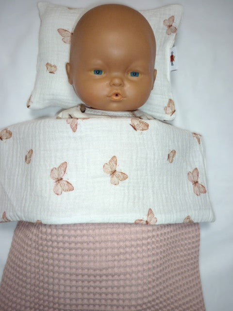 Poppendekentje  Vlinders met Kussentje