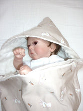 Afbeelding in Gallery-weergave laden, Wikkeldeken Konijntjes Jersey en  Minky Fleece
